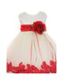 Baby Girls Ivory Multi Color Satin Floating Petals Sash Flower Girl Dress 6-24M - SophiasStyle.com